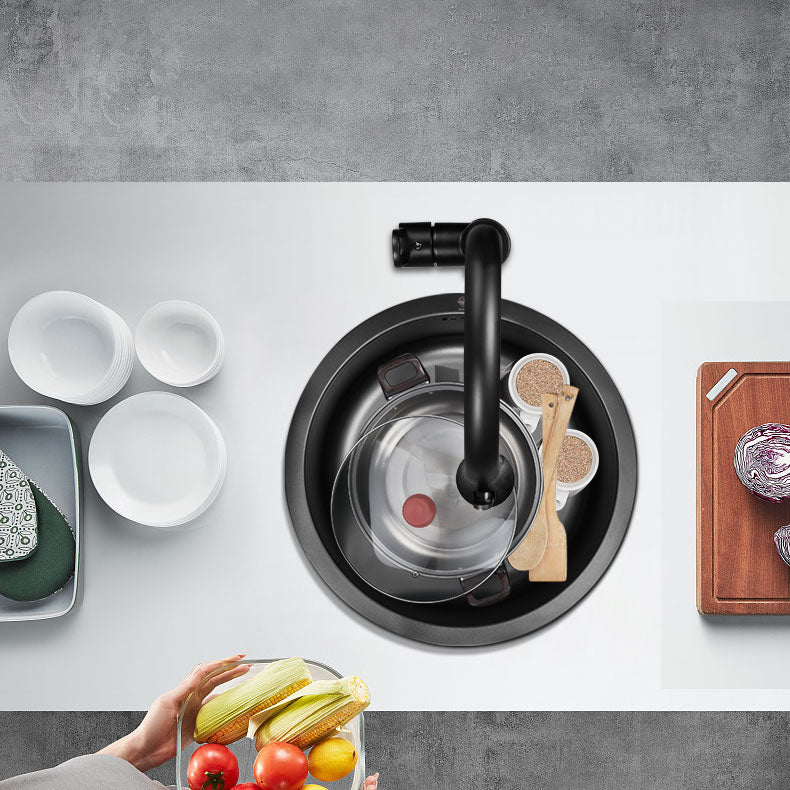 Skorter | Contemporary Style Kitchen Sink Stainless Steel Kitchen Sink with Single Bowl