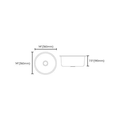 Skorter | Contemporary Style Kitchen Sink Stainless Steel Kitchen Sink with Single Bowl