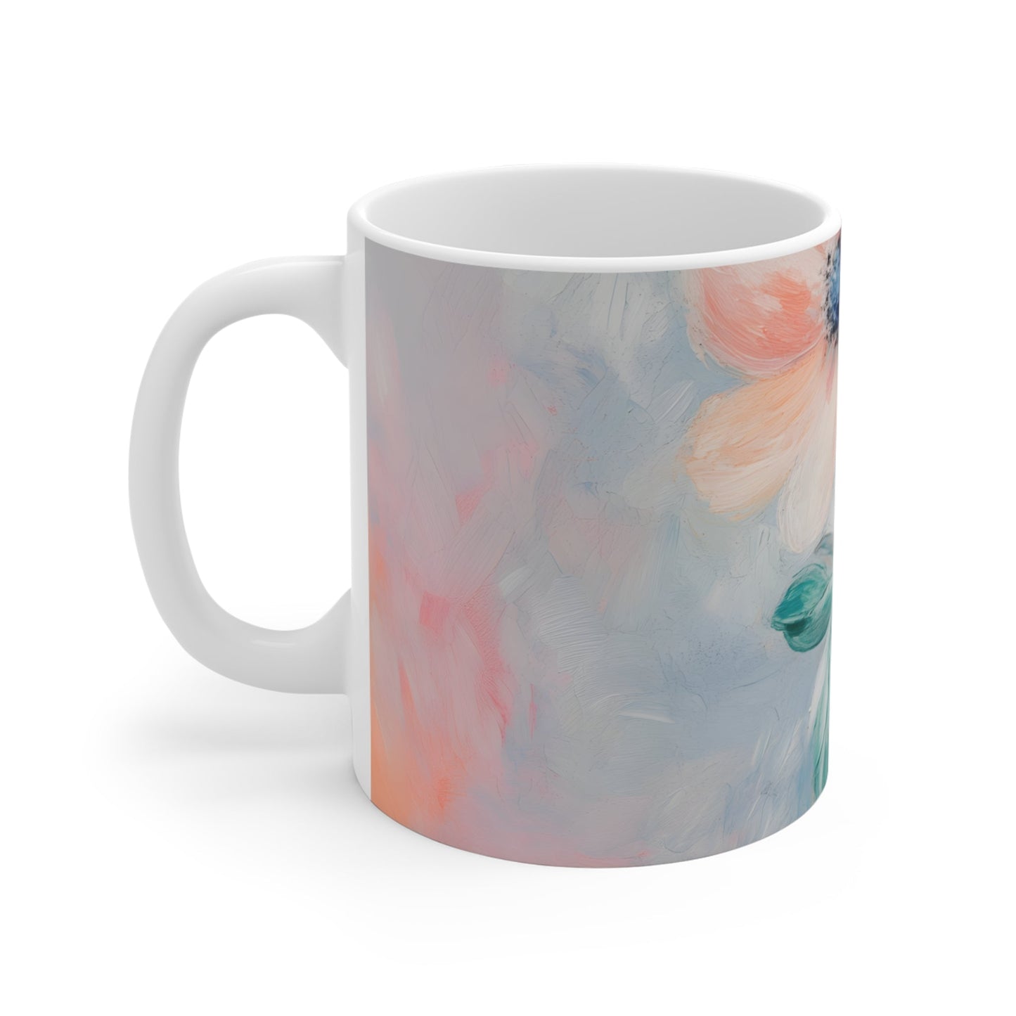 Skorter | Floral Print Blue Mug