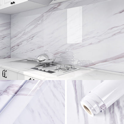 Skorter | Contemporary waterproof single tile marble print peel and stick bathroom backsplash tile