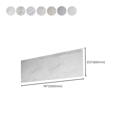 Skorter | Contemporary waterproof single tile marble print peel and stick bathroom backsplash tile