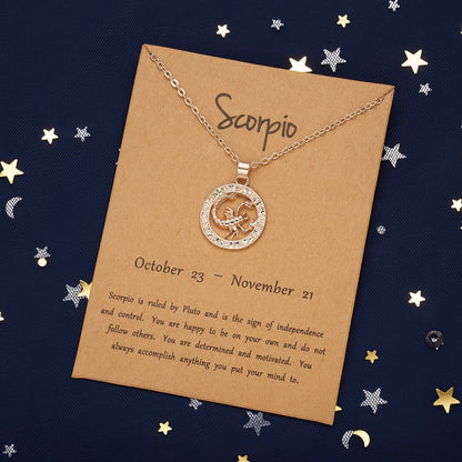 Skorter | Constellation Rose Gold Animal Necklace