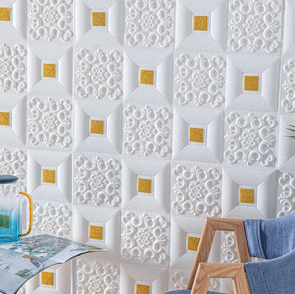 Skorter | Modern Tin Wall Panel Smooth Wall Ceiling XPE Cotton Set of 1