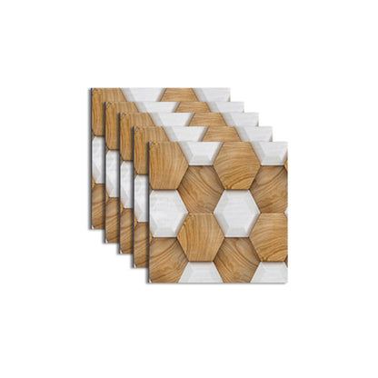 Skorter | Pattern Matte Color Stone Peel and Stick Mosaic Tile Peel and Stick Tile Set of 5
