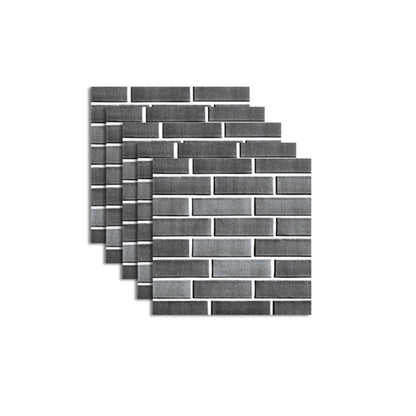 Skorter | Pattern Matte Color Stone Peel and Stick Mosaic Tile Peel and Stick Tile Set of 5