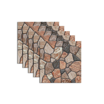 Skorter | Pattern Matte Color Stone Peel and Stick Mosaic Tile Peel and Stick Tile Set of 5