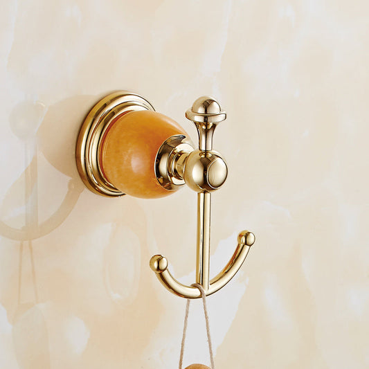 Skorter | Contemporary brushed brass bathroom accessories as a single piece or as a set