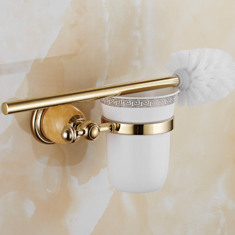 Skorter | Contemporary brushed brass bathroom accessories as a single piece or as a set