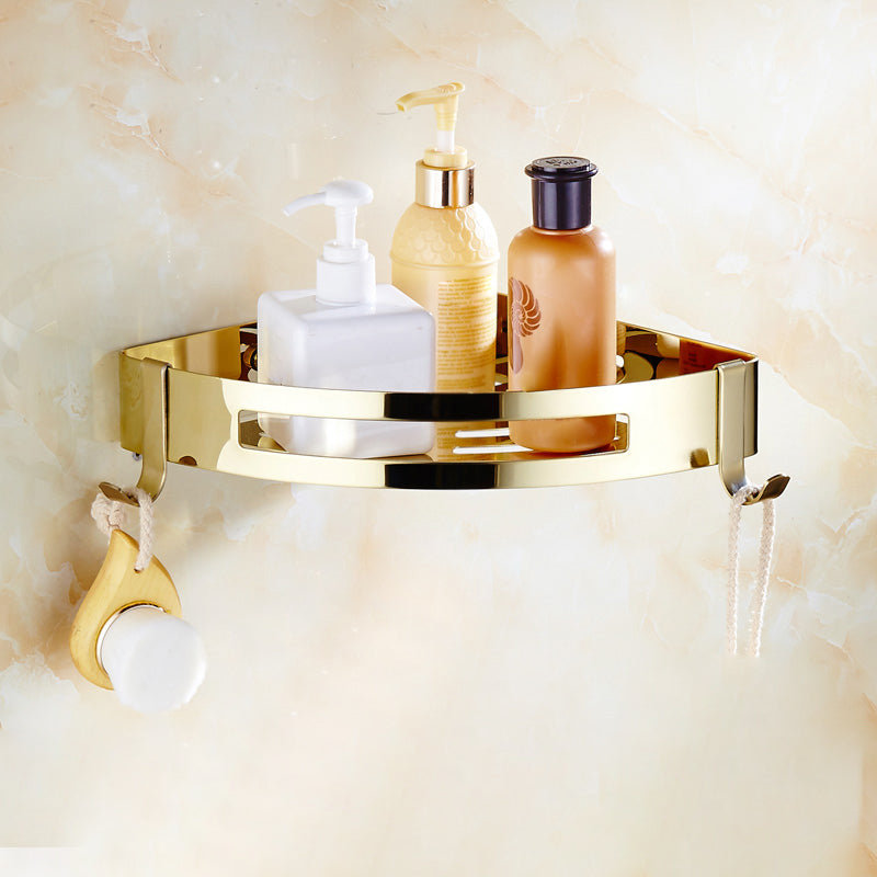 Skorter | Contemporary brushed brass bathroom accessories as a single piece or as a set