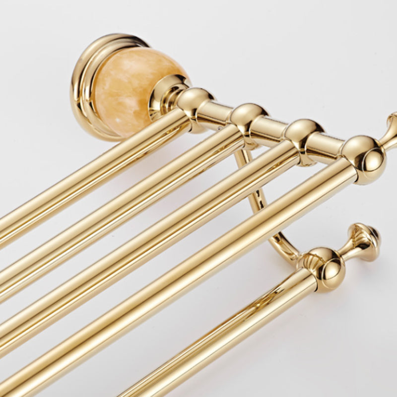 Skorter | Contemporary brushed brass bathroom accessories as a single piece or as a set