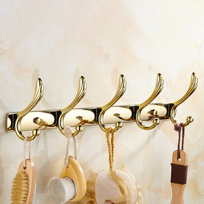 Skorter | Contemporary brushed brass bathroom accessories as a single piece or as a set