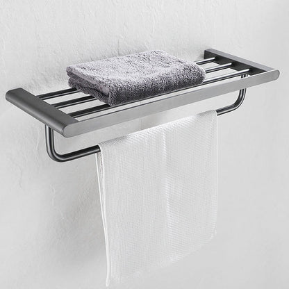 Skorter | 5-piece modern bathroom accessory set made of stainless steel with towel bar/robe hooks/paper holder