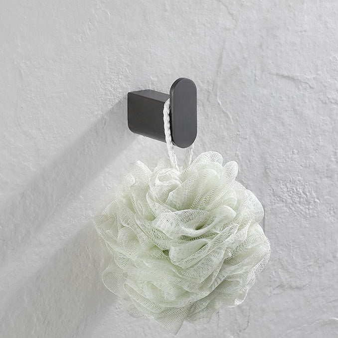 Skorter | 5-piece modern bathroom accessory set made of stainless steel with towel bar/robe hooks/paper holder