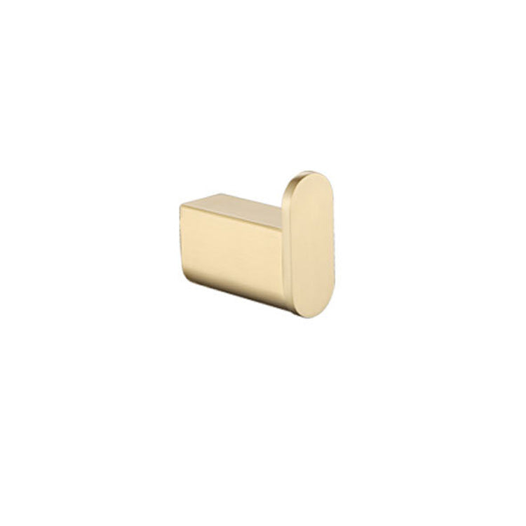 Skorter | 5-piece modern bathroom accessory set made of stainless steel with towel rail/robe hooks/toilet paper holder