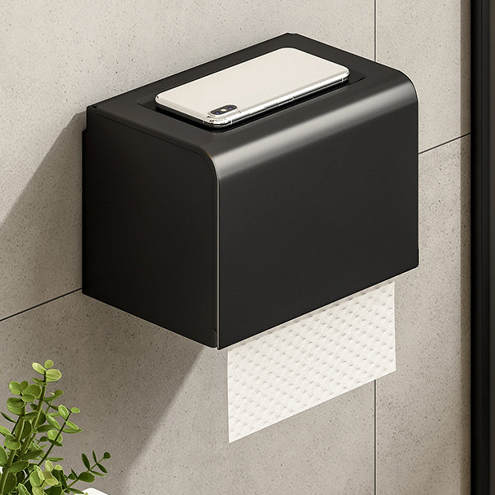 Skorter | Contemporary Bathroom Accessory Set Matte Black Bathroom Set with Bathrobe Hooks/Towel Bar