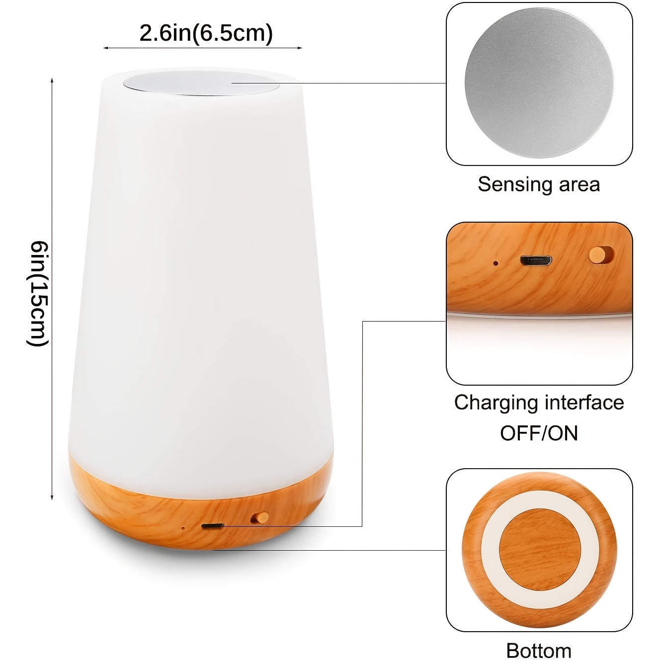 Skorter | SpaceGlow - Rechargeable LED Night Light with Remote Control and Timer