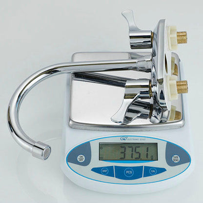 Skorter | Button handle central faucet Contemporary design sink faucet 2-hole faucet for the bathroom