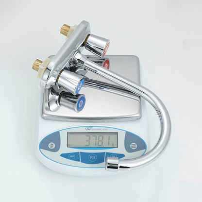 Skorter | Button handle central faucet Contemporary design sink faucet 2-hole faucet for the bathroom