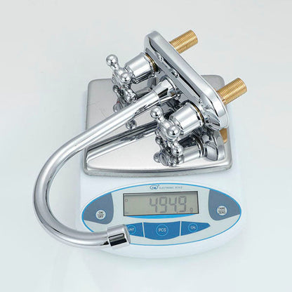 Skorter | Button handle central faucet Contemporary design sink faucet 2-hole faucet for the bathroom