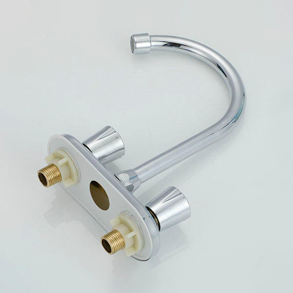 Skorter | Button handle central faucet Contemporary design sink faucet 2-hole faucet for the bathroom