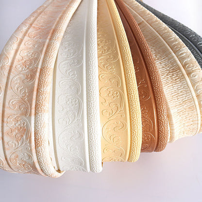 Skorter | Modern Baseboards 3D Embossing Baseboard PVC Stereo Base Set of 1