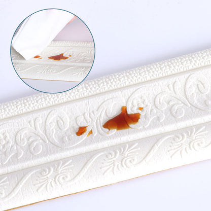 Skorter | Modern Baseboards 3D Embossing Baseboard PVC Stereo Base Set of 1