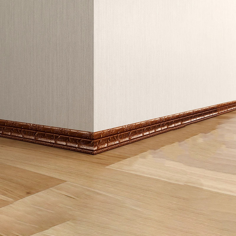 Skorter | Modern Baseboards 3D Embossing Baseboard PVC Stereo Base Set of 1