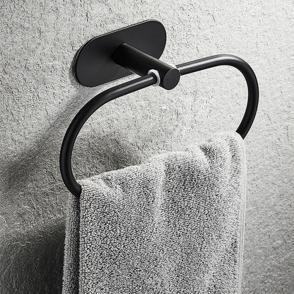 Skorter | 4-piece traditional bathroom hardware set with towel ring/paper holder & bath towel hook