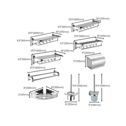 Skorter | 6-piece stainless steel modern bathroom accessories as a single item or as a set