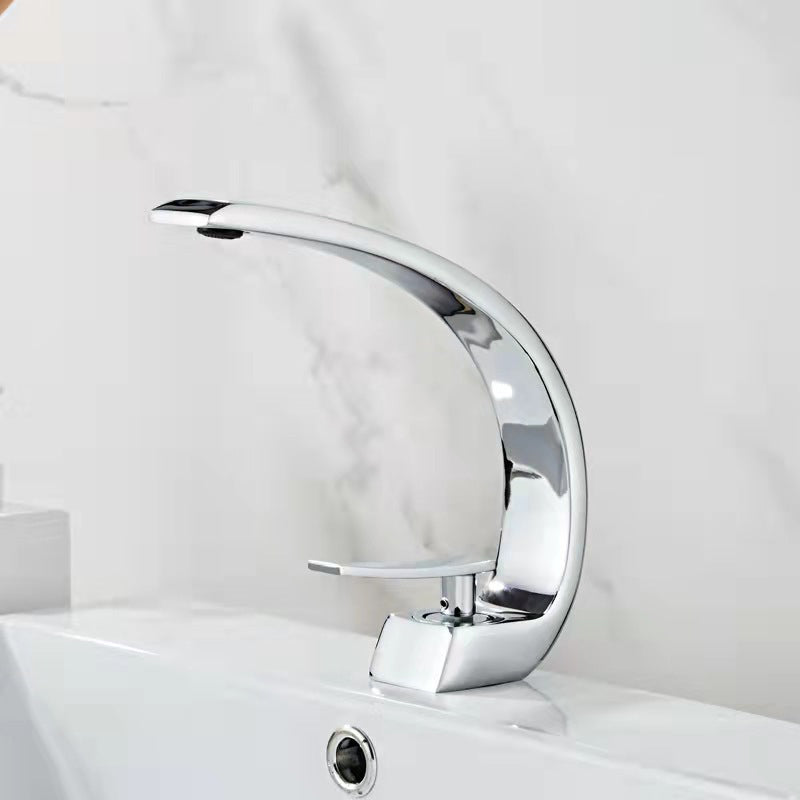 Skorter | 17 cm High Sink Faucet Luxury 1 Hole Sink Faucet Cubic Bathroom Faucet