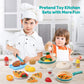 Skørter | 40PCS Kids Kitchen Play Pretend Cooking Set with Pots and Pans Kitchen Accessories Cutting Play Food Great Gift for Toddlers Boys Girls Indoor Play