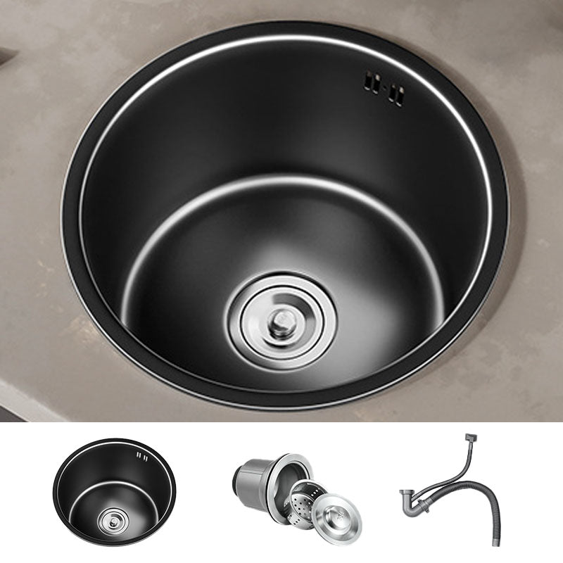 Skorter | Contemporary Style Round Kitchen Sink Stainless Steel Kitchen Sink