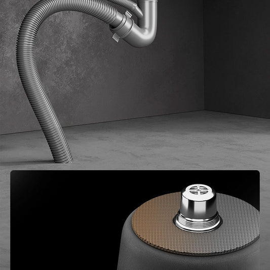 Skorter | Contemporary Style Round Kitchen Sink Stainless Steel Kitchen Sink