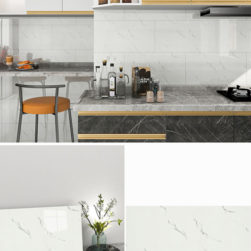 Skorter | 30 cm X 58 cm PVC rectangular Peel & Stick subway tile kitchen and bathroom backsplash