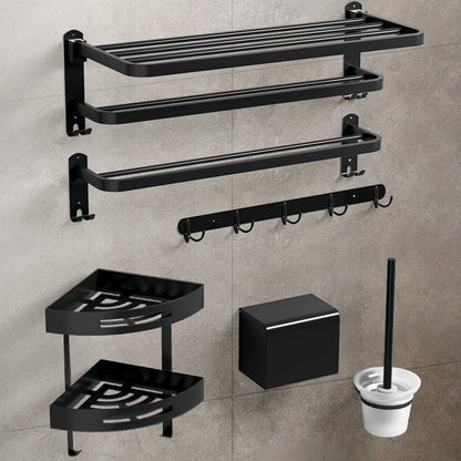 Skorter | Black modern bathroom accessory set stainless steel bathroom fittings