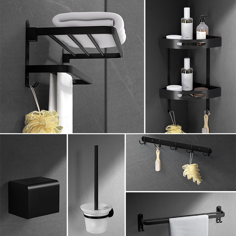 Skorter | Black modern bathroom accessory set stainless steel bathroom fittings