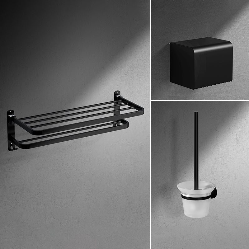 Skorter | Black modern bathroom accessory set stainless steel bathroom fittings