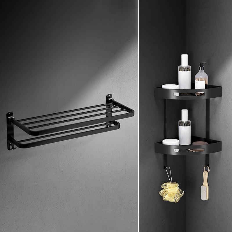 Skorter | Black modern bathroom accessory set stainless steel bathroom fittings