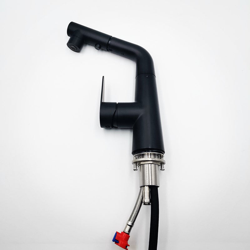 Skorter | Contemporary Vessel Faucet Pull-Out Faucet with Single Lever Handle