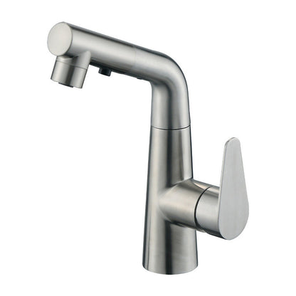 Skorter | Contemporary Vessel Faucet Pull-Out Faucet with Single Lever Handle