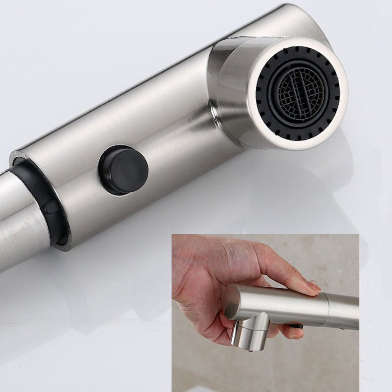 Skorter | Contemporary Vessel Faucet Pull-Out Faucet with Single Lever Handle