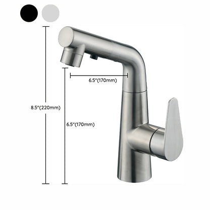 Skorter | Contemporary Vessel Faucet Pull-Out Faucet with Single Lever Handle