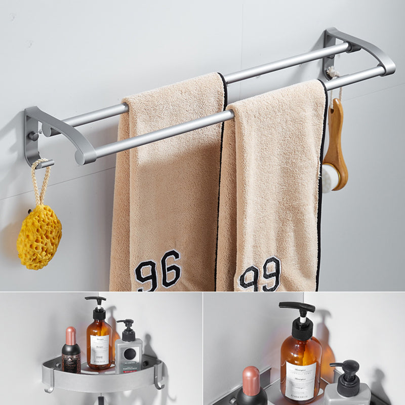 Skorter | 6-piece contemporary bathroom accessory set bathroom shelf/towel bar paper holder included