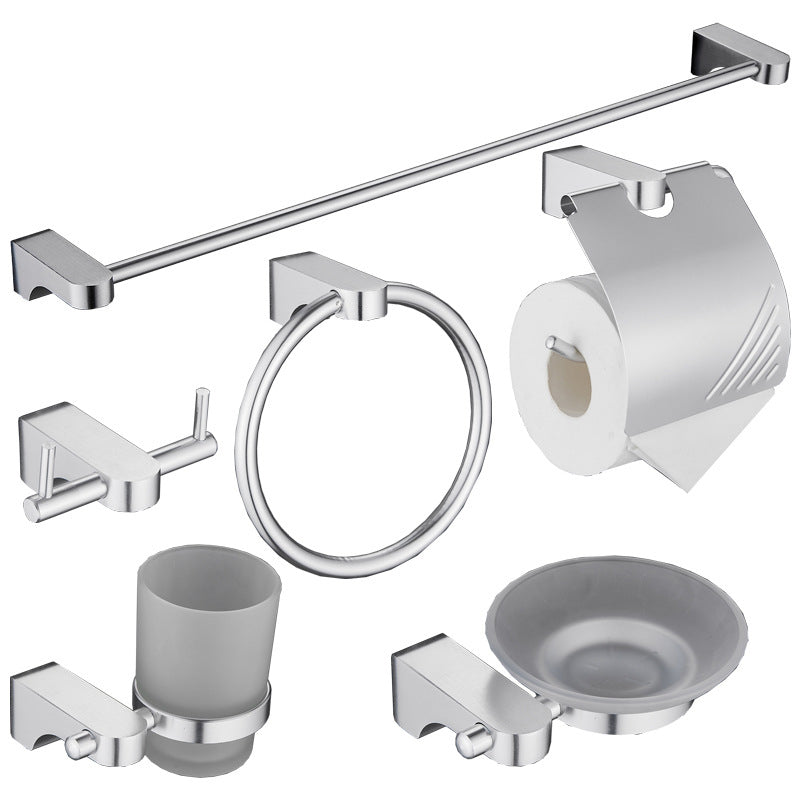 Skorter | 6-piece chrome bathroom accessory as a single item or as a set with towel ring bar