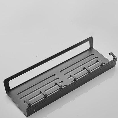 Skorter | 7-piece Bathroom Hardware Set Matte Black/Grey with Bath Shelf/Towel Holder/Bath Towel Hook