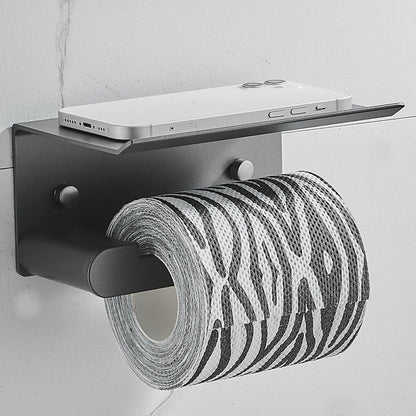 Skorter | 7-piece Bathroom Hardware Set Matte Black/Grey with Bath Shelf/Towel Holder/Bath Towel Hook