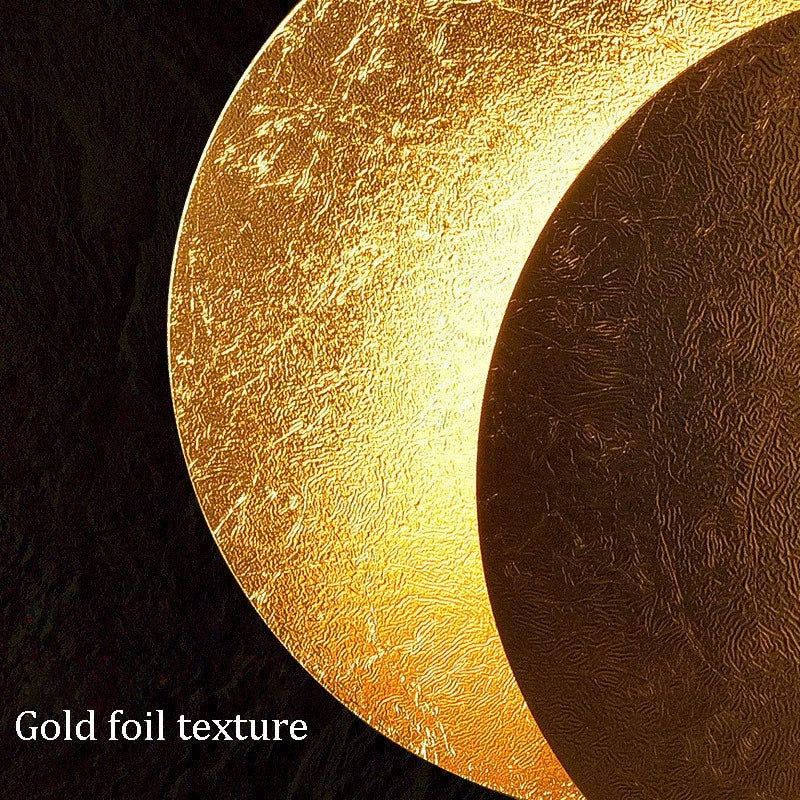 Skorter | GoldVeil - Nordic Modern Creativity Bedroom Eclipse LED Art Wall Sconce Lamp