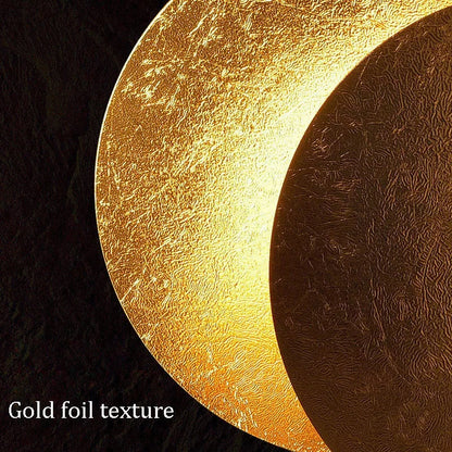 Skorter | GoldVeil - Nordic Modern Creativity Bedroom Eclipse LED Art Wall Sconce Lamp