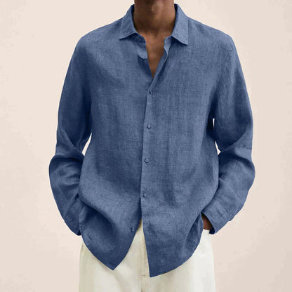 Skorter | Linen Long Sleeve Shirt for Men
