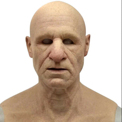 Skorter | Creepy Old Man Mask – Realistic Latex Halloween Mask for Adults